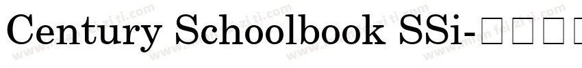 Century Schoolbook SSi字体转换